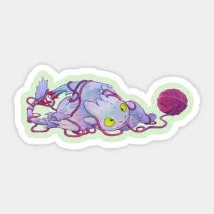 Yarn Toothless Sticker